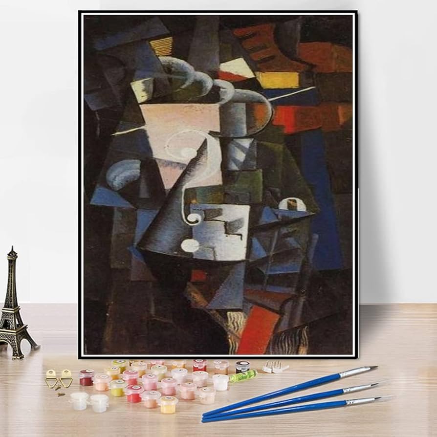 Amazon | DIY 数字油絵 カジミール・マレーヴィチによる化粧箱の絵 Amazon | DIY 数字油絵 カジミール・マレーヴィチによる化粧箱の絵