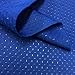 Scuba Knit Fabric Neoprene Embossed Polyester Spandex 58'' Wide BTY (Pin) (Royal Blue)