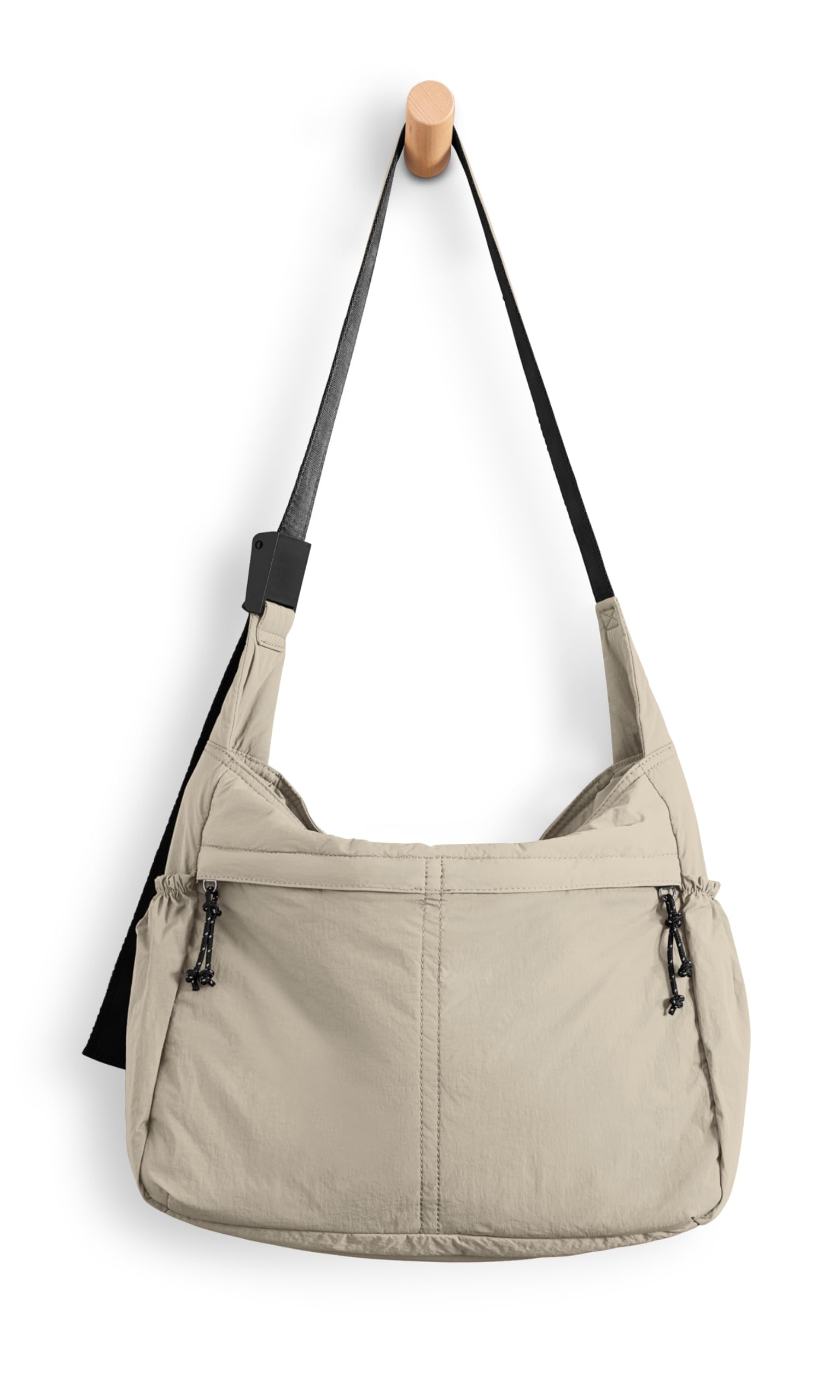 ODODOS 20L Crossbody Tote Bag Large Capacity Lightweight Hobo Shoulder Sling Bags for Gym Shopping Beach Travel