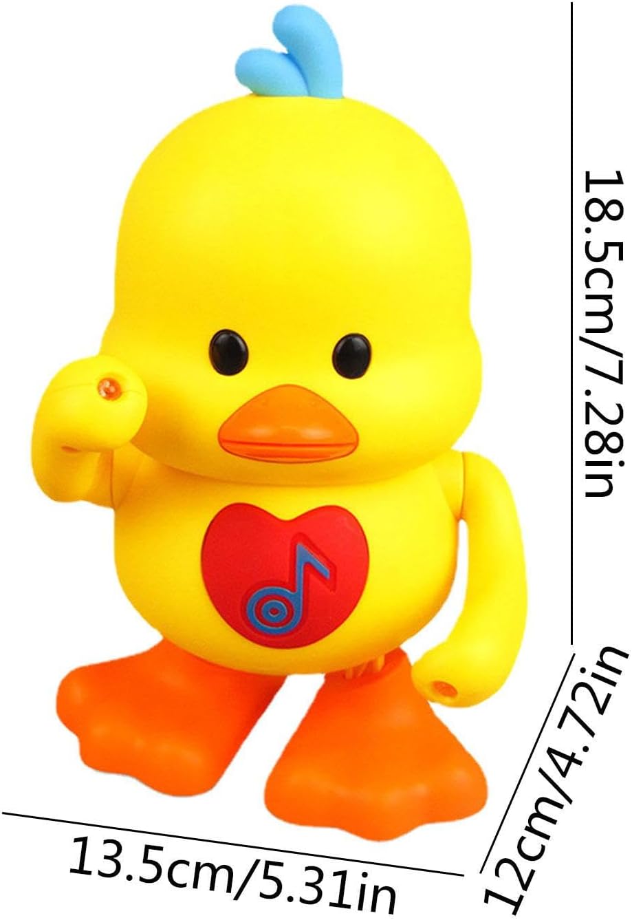 Musical Duck Toy for - Walking & Dancing Yellow Duck Toy for 1 Year Old, Preschool Educational Learning Toys with Lights & Music, Sensory Infant Gift Boys Girls