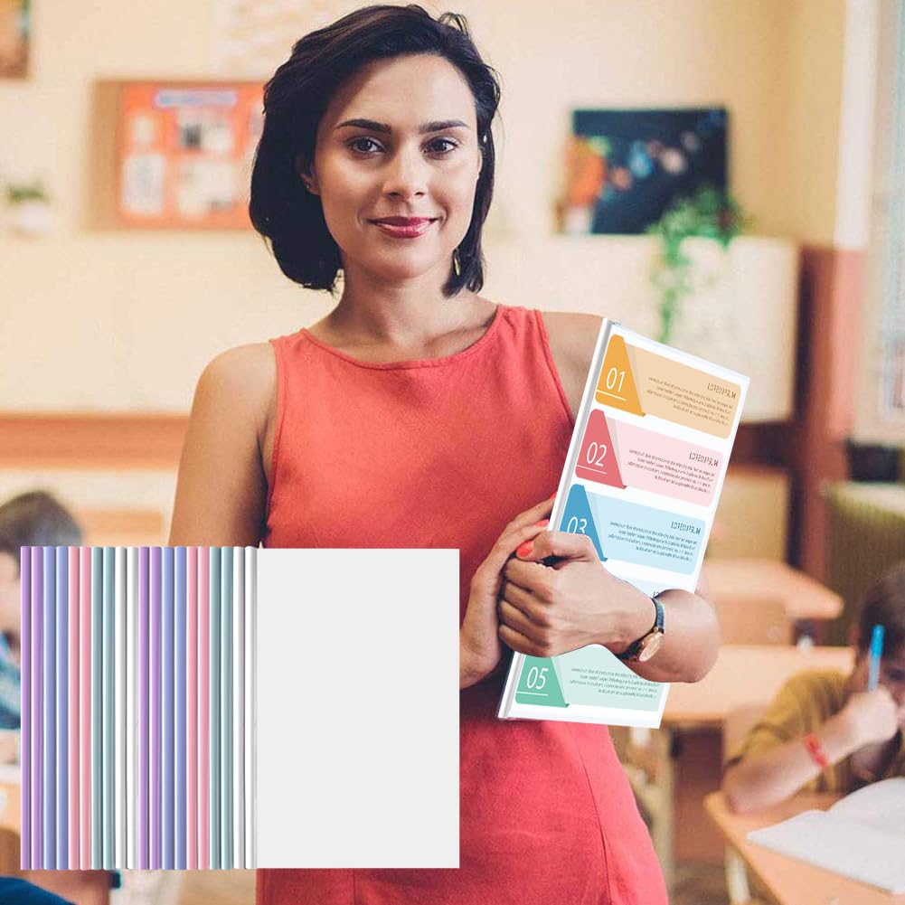 A4 Sliding Bar Binder, 20 Stück Klemmschienen A4, Sliding Bar Bindern, Ordnerschieber, Transparent Schiebebinder, Für Zuhause Schule Büro Dokumente Klassifizierung, Kann 100 Blatt Halten