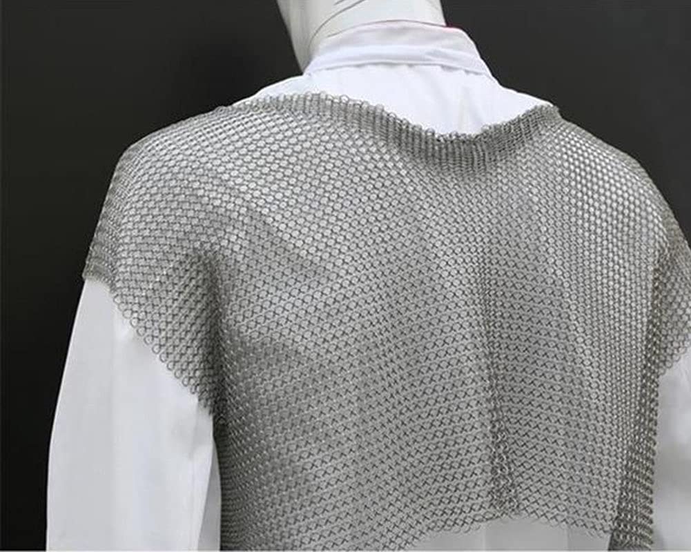 Fartuch ze stali nierdzewnej odporny na przecięcia i rękawice, metalowy fartuch w kształcie kamizelki, odzież robocza do rozbioru mięsa rzeźni(Gloves m)