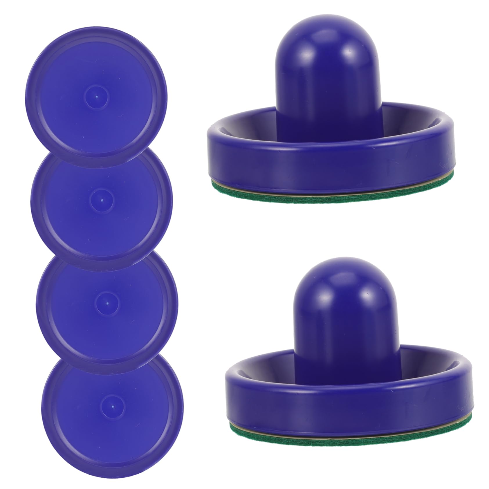 Abaodam 3 Ensembles Accessoires De Table De Hockey Rondelle De Hockey sur Glace en Plastique Jouets Flanelle Bleu