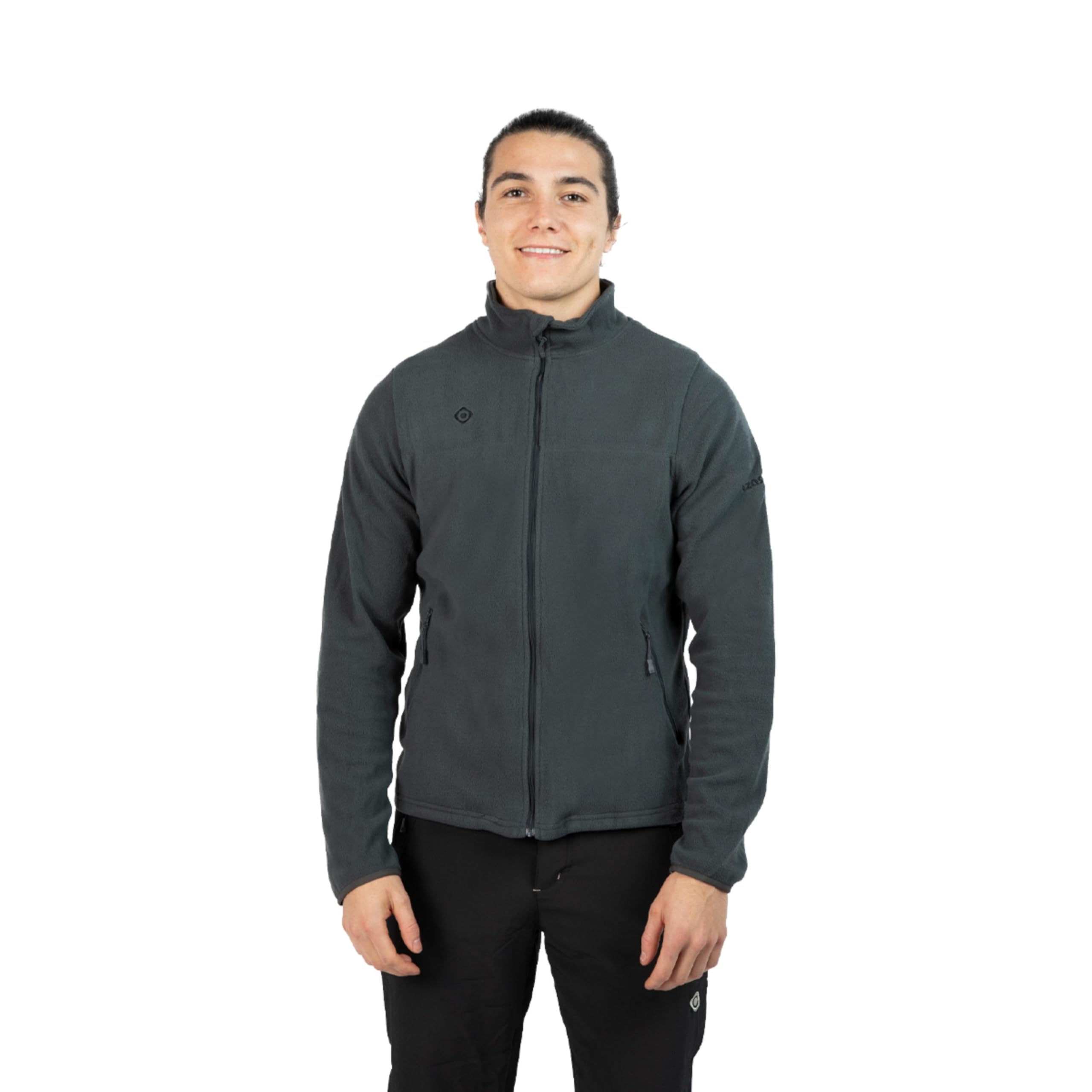 Idel - Suéter de Invierno para Hombre - Chaqueta Polar con Cuello Alto y Cremallera - Ligero y de Secado Rápido - Ideal para Actividades al Aire Libre - Amarillo - Manga Larga - Regular - S - 6XL