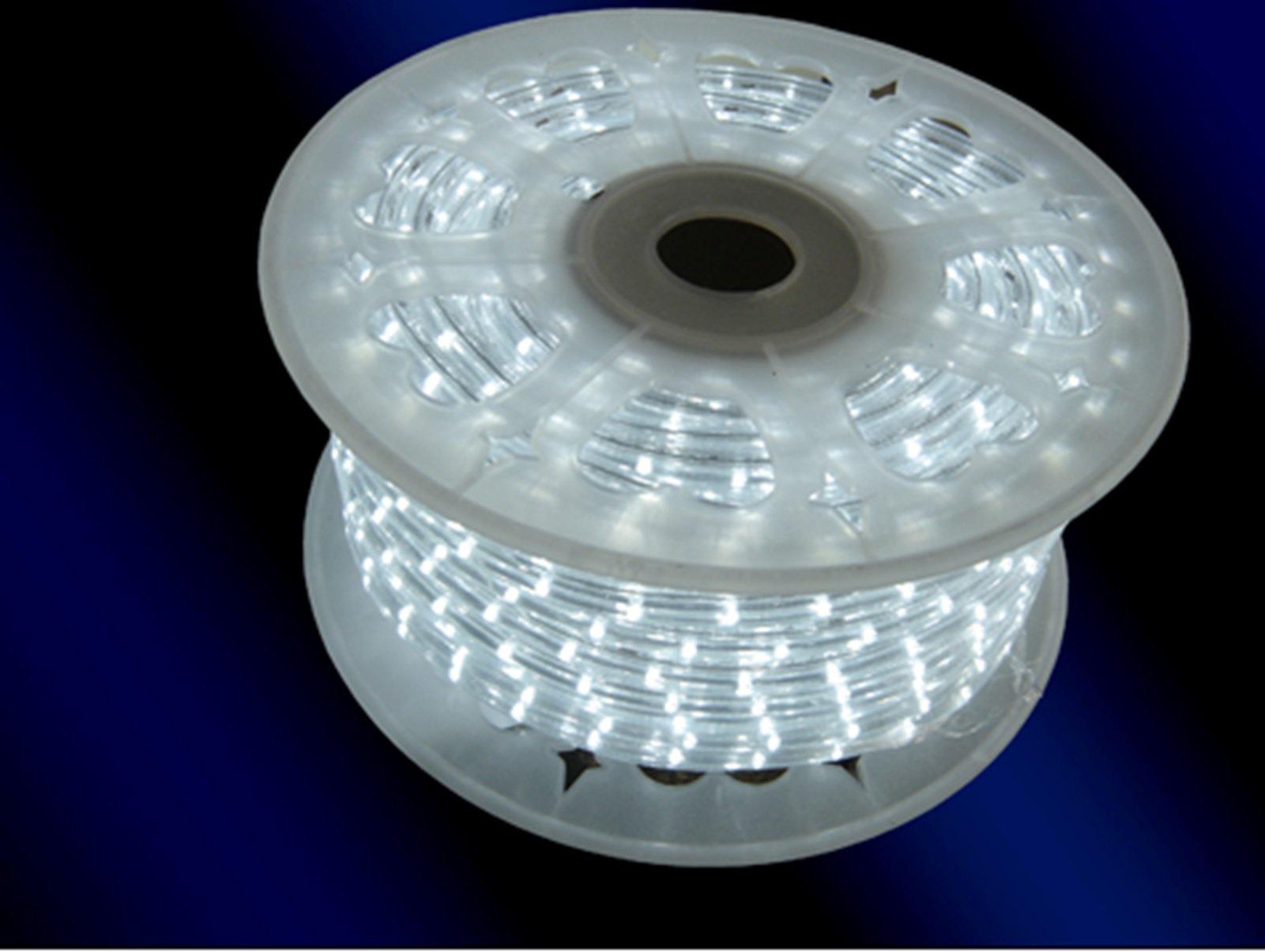 Tira de led bobina 100 metros blanco frío. Hilo led horizontal. 36leds/metro. 1'8w/m
