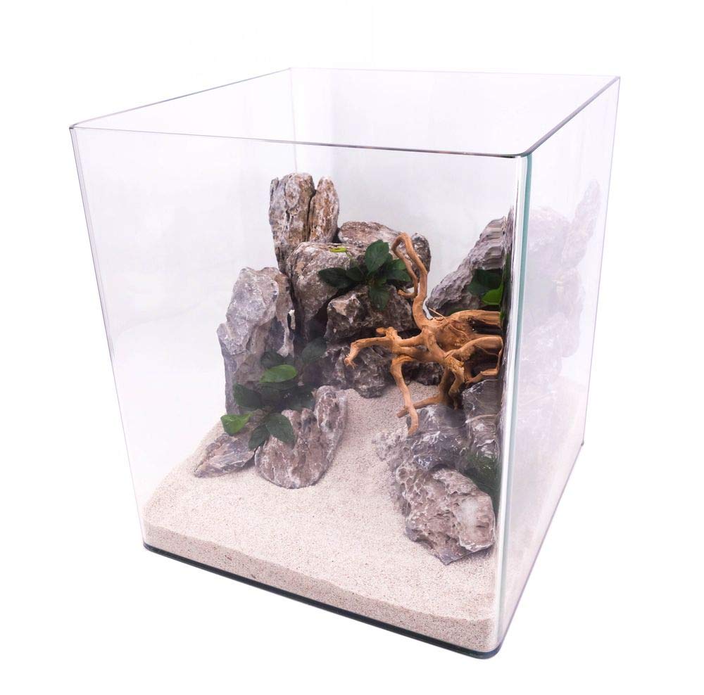 Nanotank 60 Aquarium Couverture Sous-couche Cube Lavabo Verre Panoramique Eau Douce