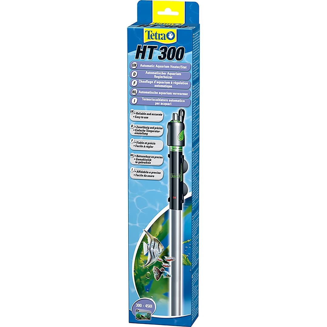 Tetra HT 300 - Potente calentador de acuario para cubrir diferentes niveles de potencia con el mando de ajuste de temperatura