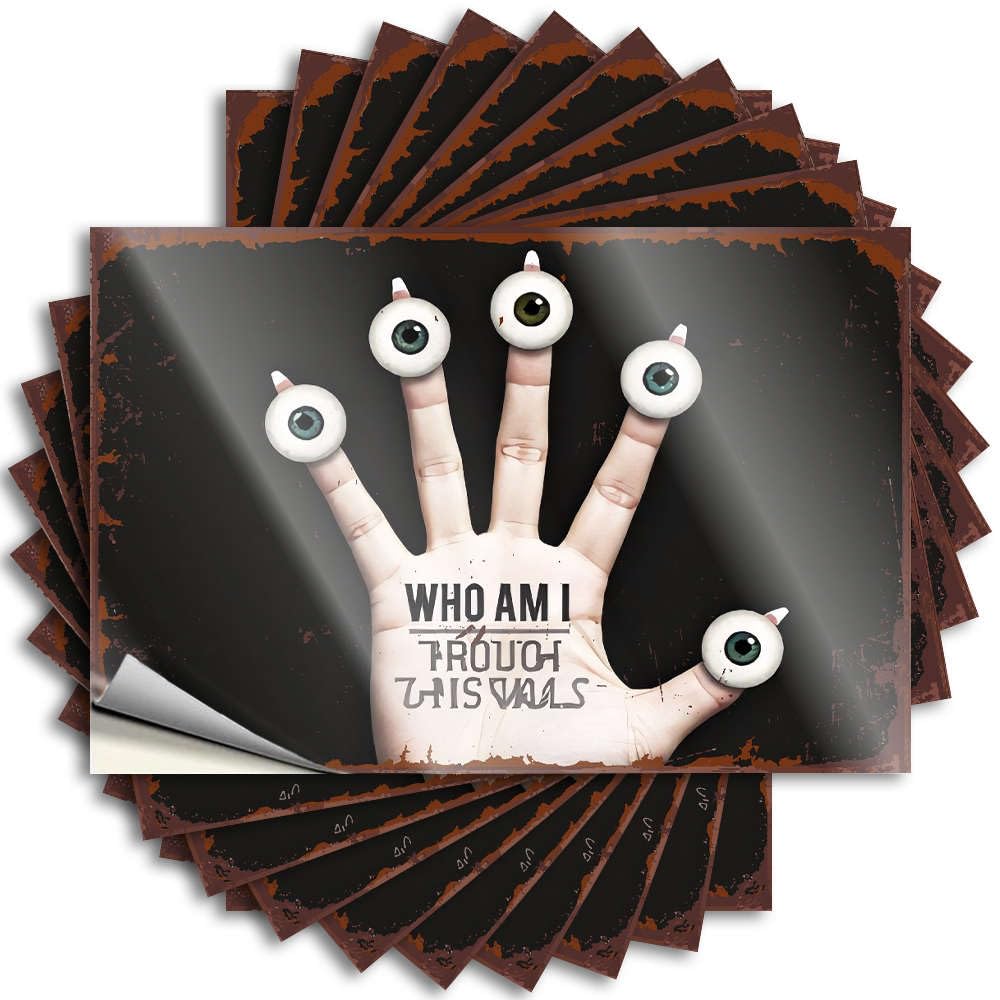 Who Am I Through This Veil? Books Winter - Tattoos Bottle Removable Vinyl Decal(12X18CM)