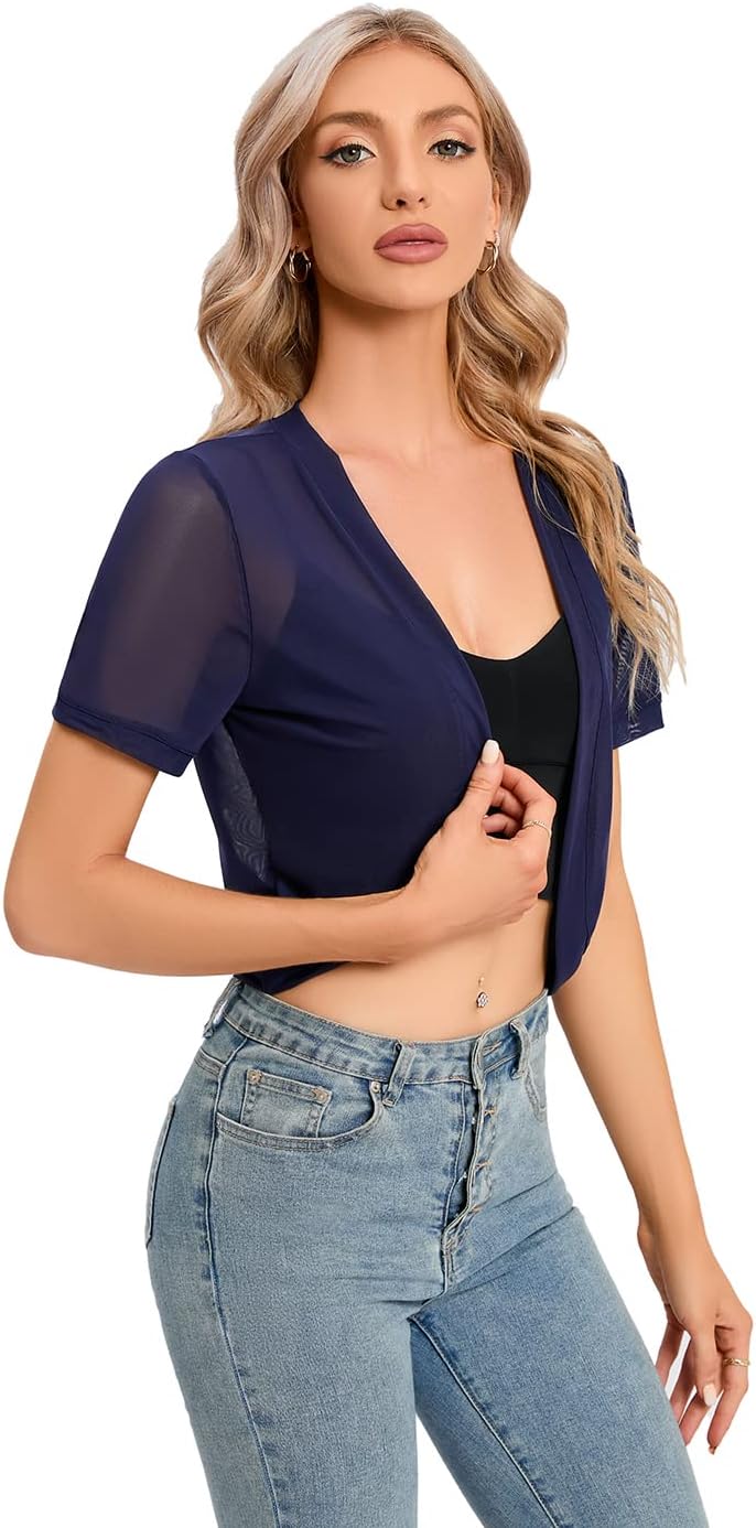 Fashion Women Chiffon Bolero Shrug Jacket Cardigan Dress Shawl - Image 3