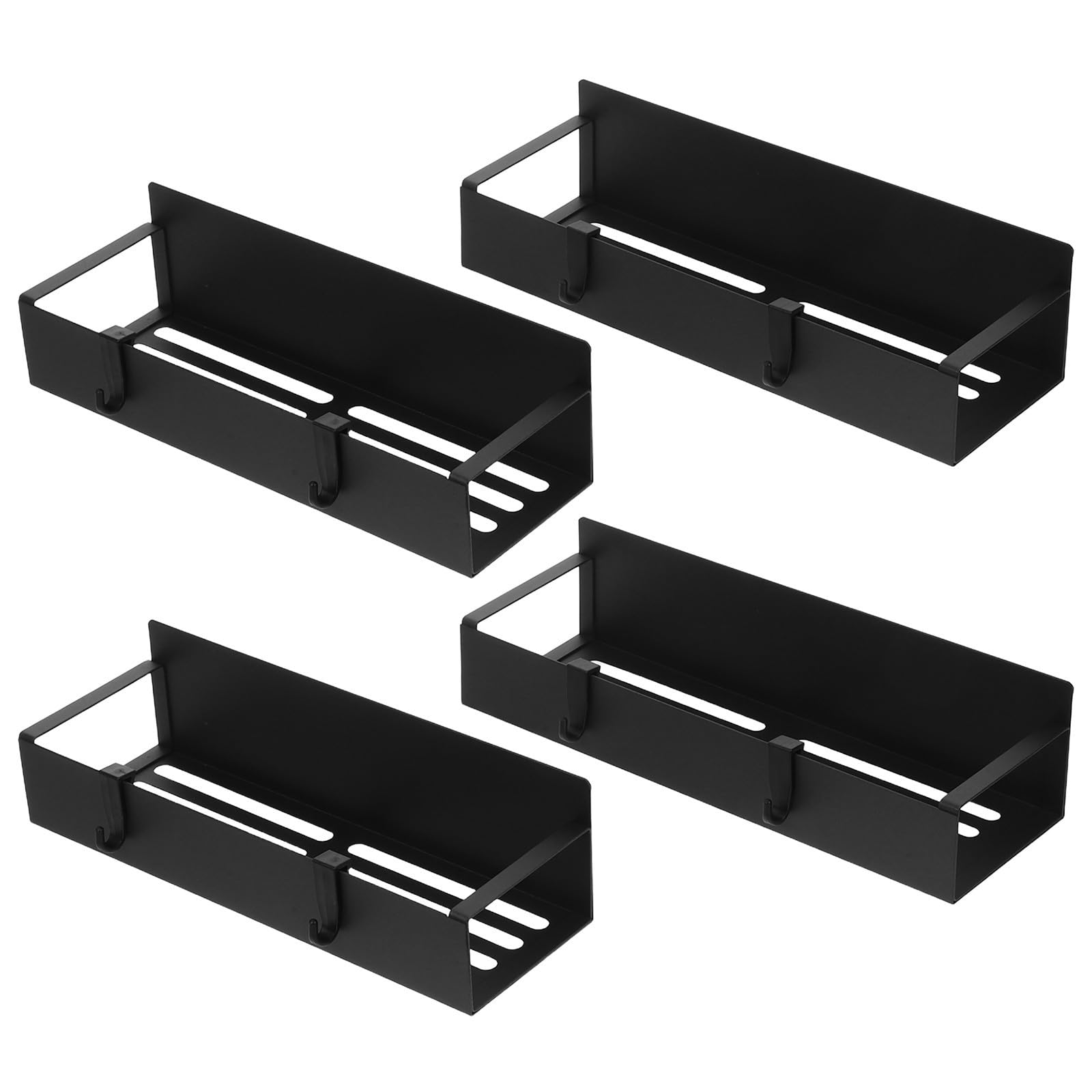 Toyvian 4 Pezzi Portaspezie da Parete Sospeso senza Fori, Grande Capacità,