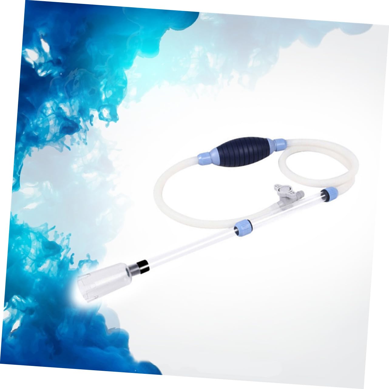 minkissy Lot de 3 aspirateurs à Vide pour Aquarium - Changeur d'eau - Aspirateur de Table - Aspirateur sous Vide - Mini aspirateur - Laveuse à Sable - Filtre à Eau Manuel