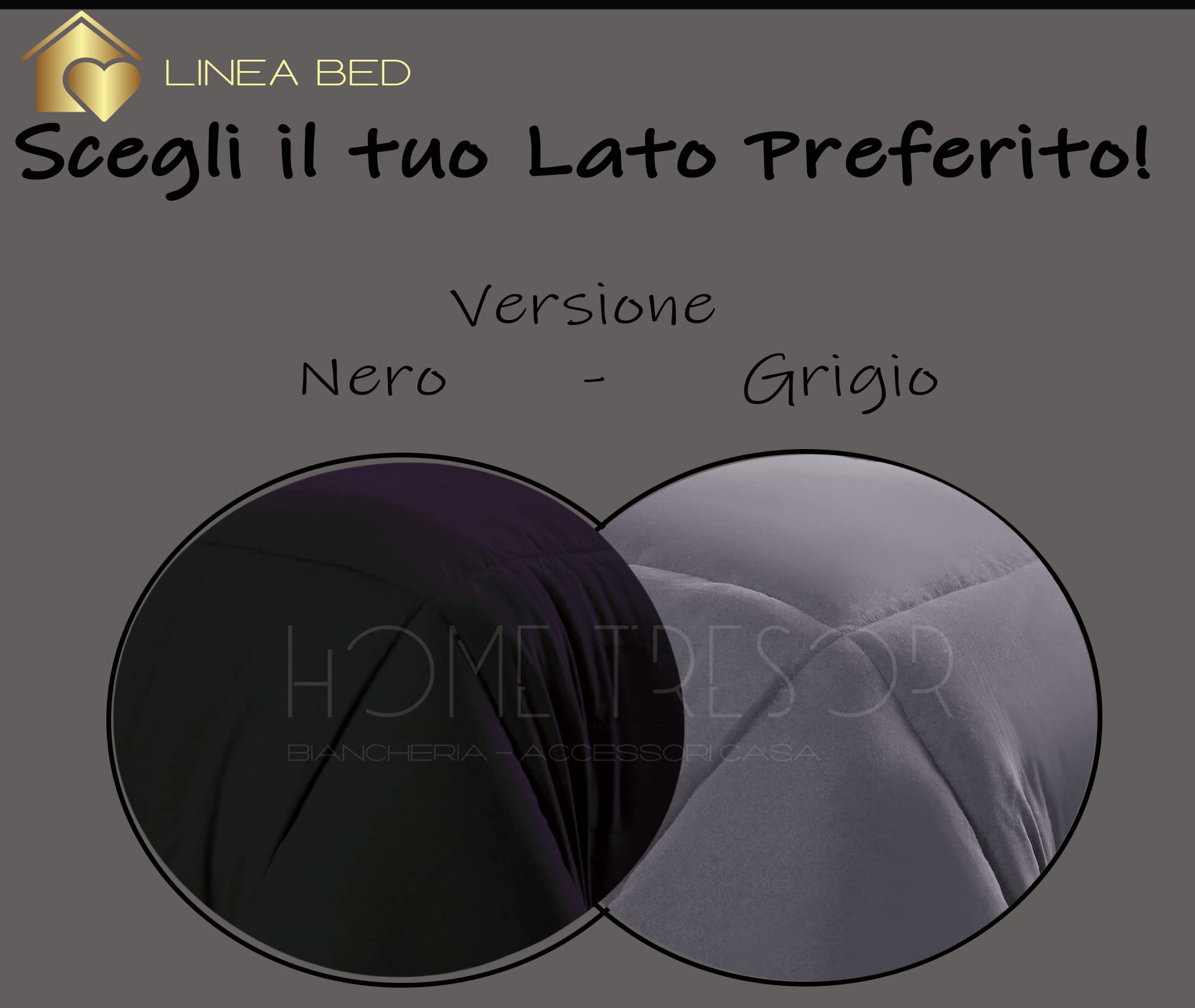 Piumone Invernale Reversibile - Microfibra Anallergica 300gr/mq - Foto 3