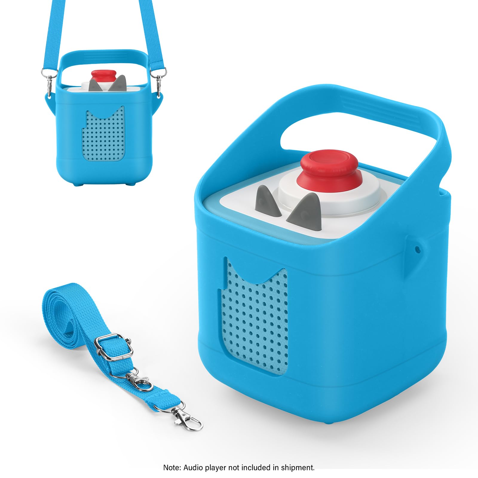 Coque en Silicone pour l'audio Player Toniebox 1 et 2, Étui Protecteur Souple avec Poignée Facile à Transporter, Protection Antidérapante Compatible