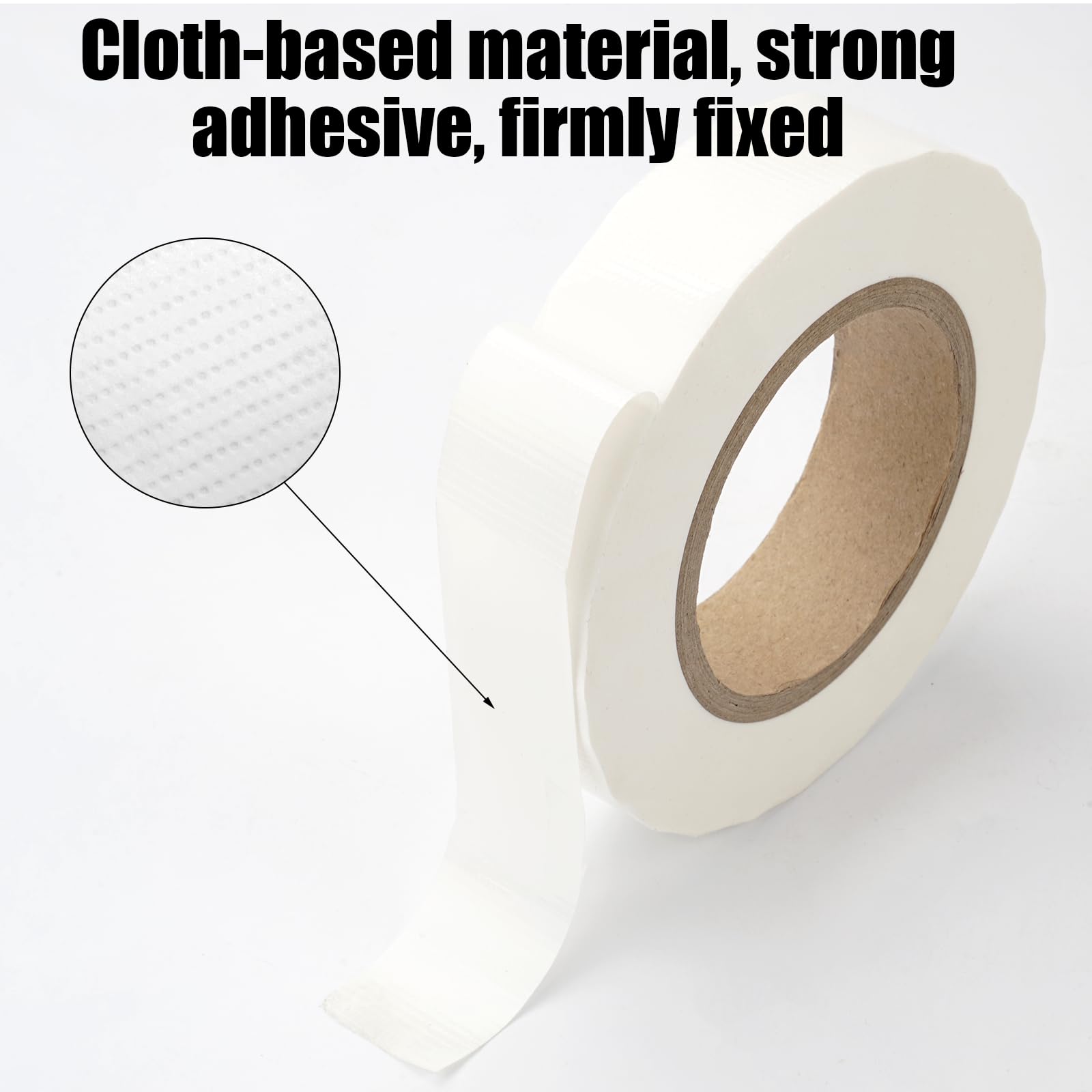 30 mm*50 m Nastro Telato, Duct Tape Resistente All'acqua, Bianco Nastro Ripara, Nastro Adesivo Subacqueo, Nastro Autoagglomerante per Riparazioni, Imballaggio,Fissaggio, Marcatura e Sigillatura