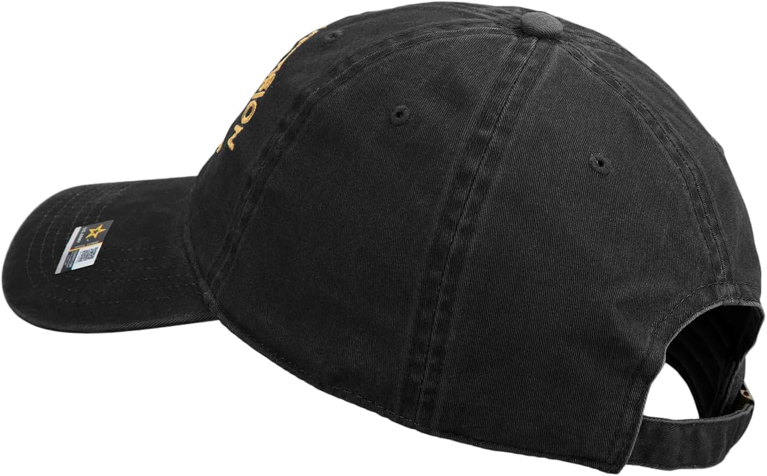 U.S. Army 2nd Infantry Division Embroidered Washed Solid Pigment Dyed Cotton Twill Brass Buckle Cap