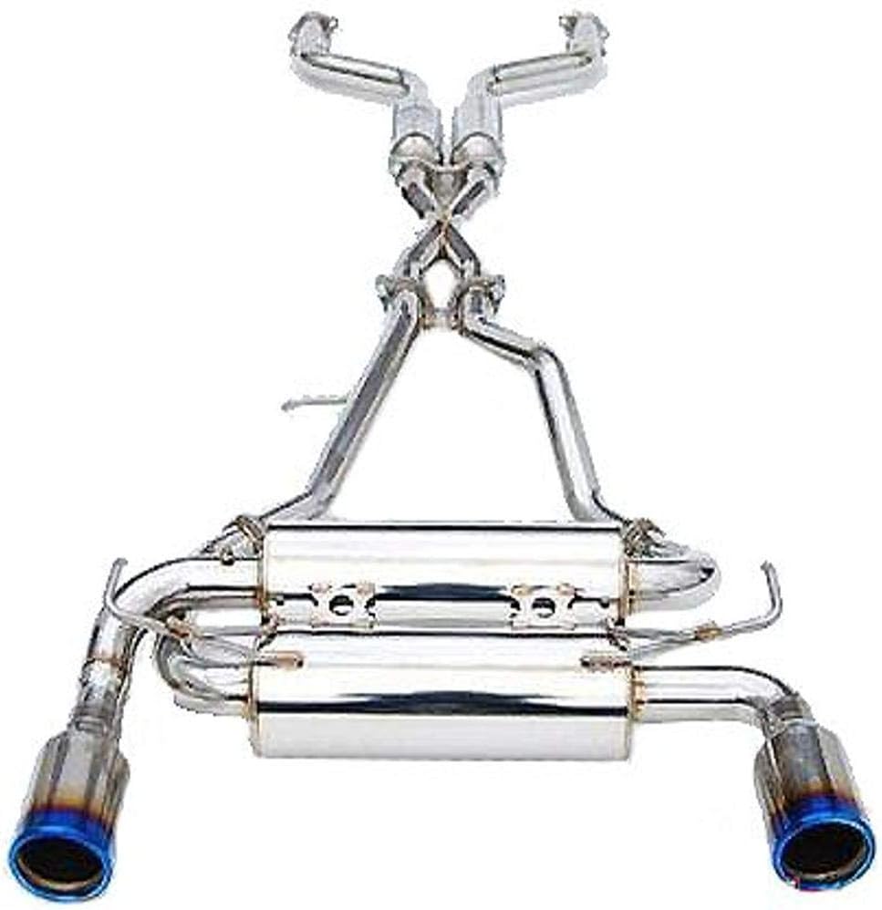 Invidia (HS14IQ5GIT) Gemini Single Wall, Titanium Burnt Tips Catback Exhaust for Infiniti Q50 RWD