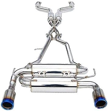Invidia HS14IQ5GIT Gemini Single Wall, Titanium Burnt Tips Catback Exhaust for Infiniti Q50 RWD