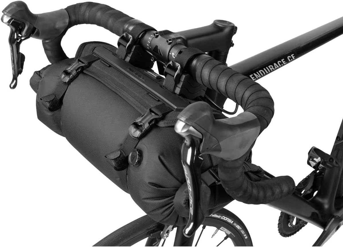 Topeak Frontloader 8 Litre Bag for Handlebars, Sports and Outdoor, Black, 50 x 15 x 15 cm / 19.7 x 5.9 inches x 5.9 inches