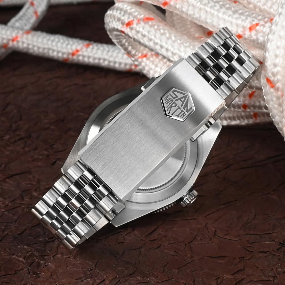 San Martin 40 mm BB Diver klasyczne męskie zegarki NH35 automatyczny mechaniczny szafirowy wodoodporny zielony czarny zegarek