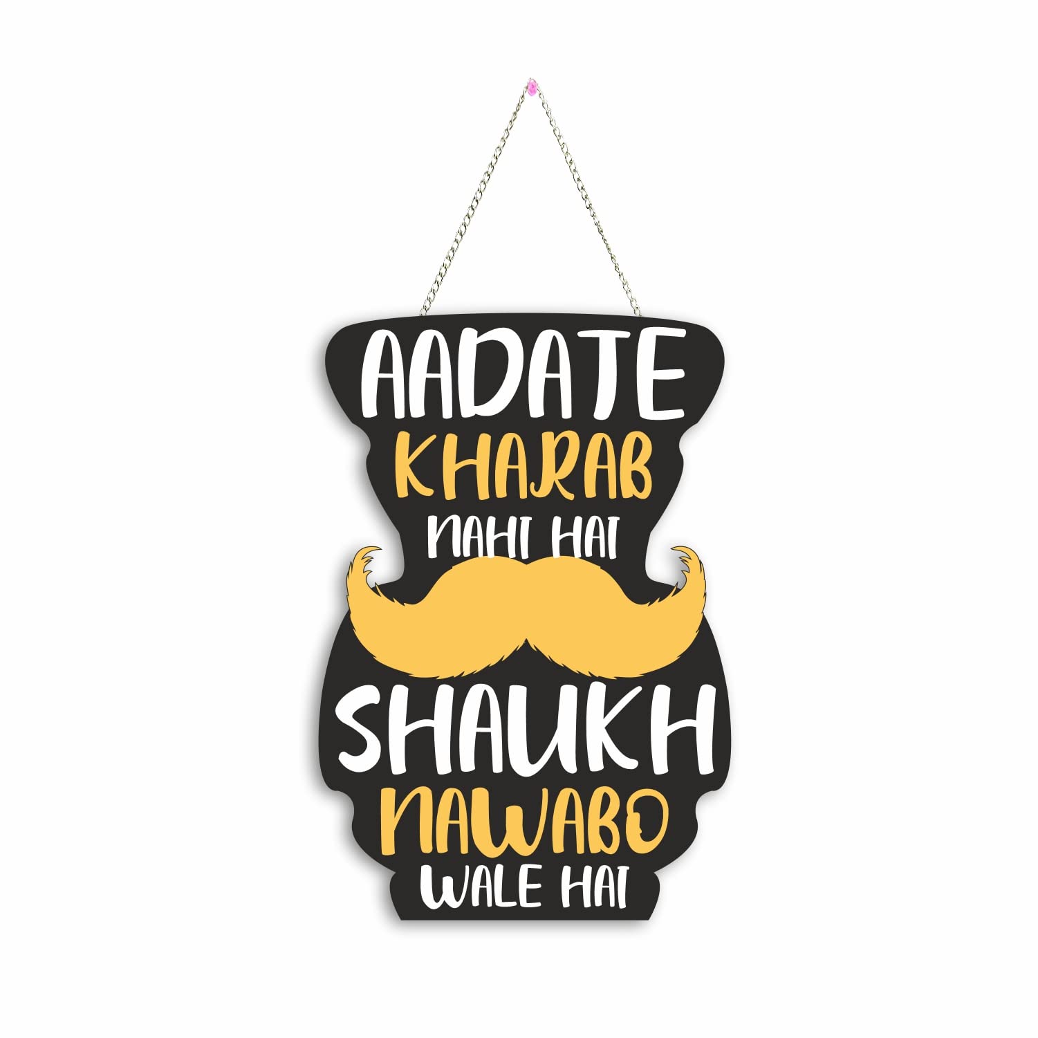 Nupur Studios “King Quotes” Wall Decoration/Bedroom Hangings/Study Room/Home Decor/Positive Vibes/Funny Quotes/Gifting