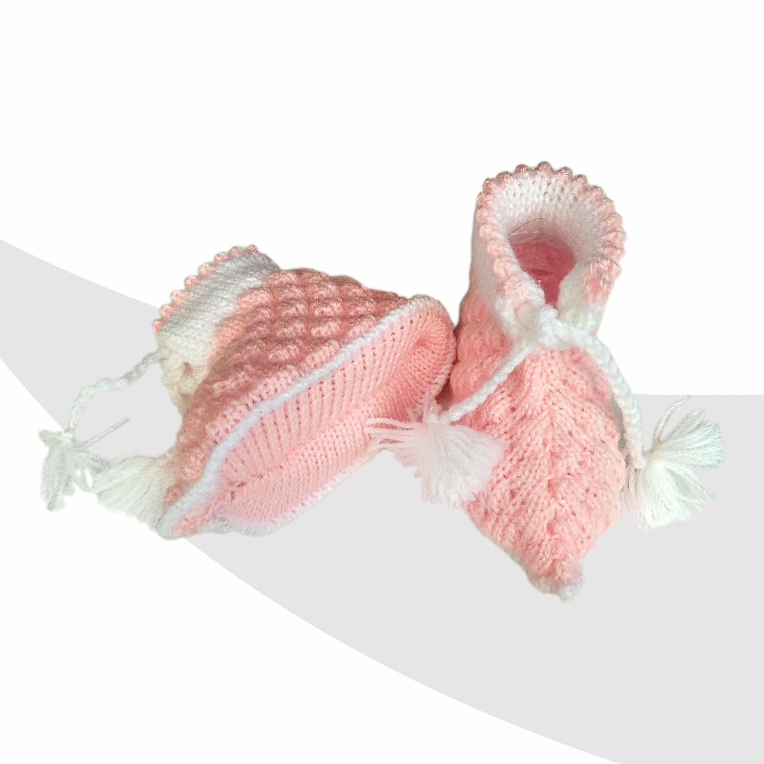 KIDSKA New Born Baby Winter Socks Woolen Socks for Baby (3-6 Months) Pack of 2 Pair 1