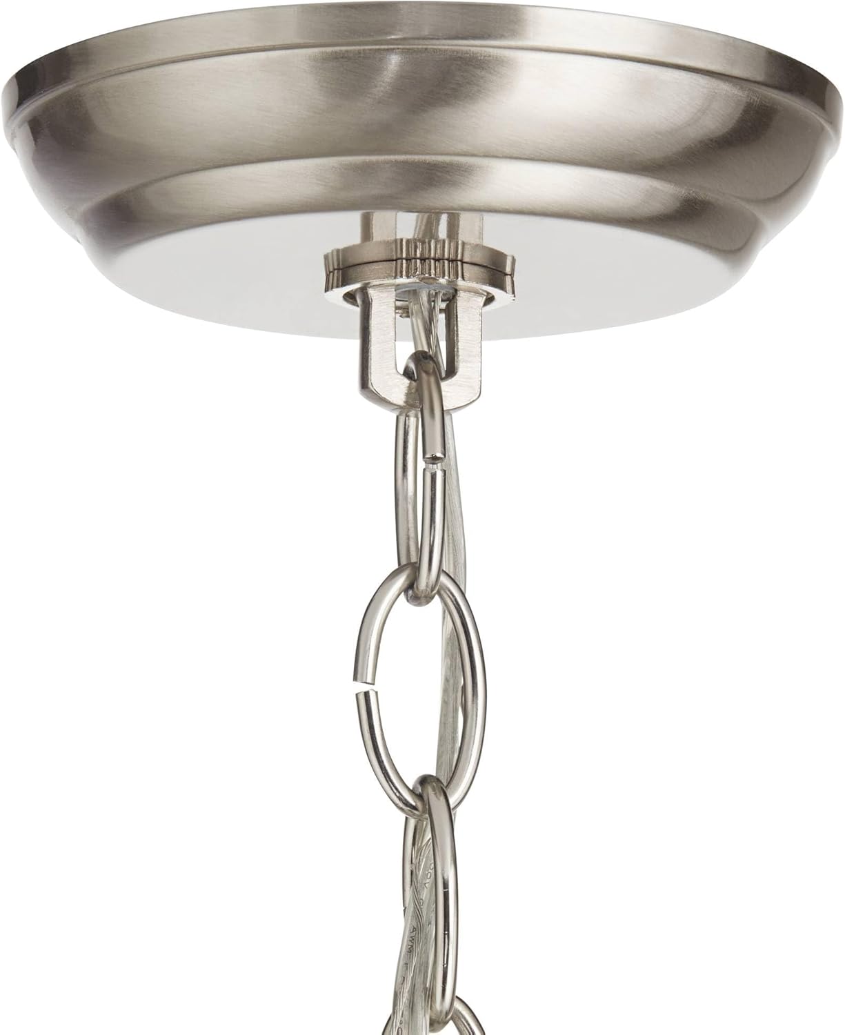 Possini Euro Design Milbury Satin Nickel Chandelier 30" Wide Modern White Alabaster Glass 2 Tier 9-Light Fixture for Dining Room House Foyer Entryway Kitchen Bedroom Living Room High Ceilings