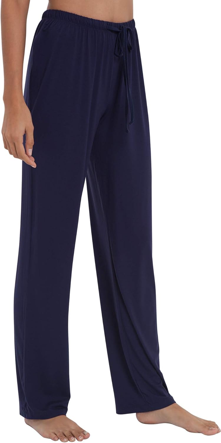 GYS Bamboo Viscose Women's Pajama Pants, Lightweight Comfy Casual Lounge Yoga Pants, Pj Bottoms Sleep Pants with Drawstring