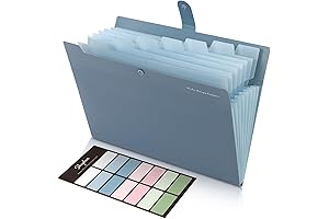 Expandable 8-Pocket Paper Folder Organizer