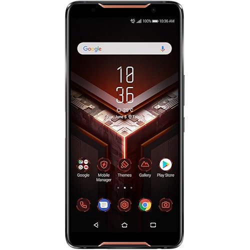 ASUS ZS600KL-S845-8G128G ROG Gaming Smartphone 6" FHD+ 2160x1080 90Hz Display - Qualcomm SD 845 - 8GB RAM/128GB Storage - LTE Unlocked Dual SIM (GSM Only), Black