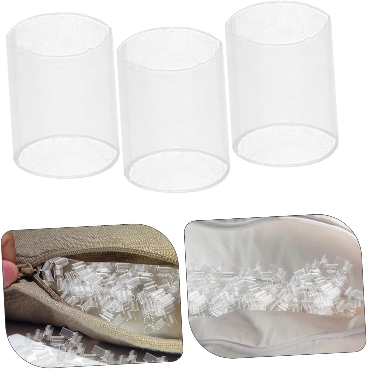 PE High Resilience Pillow Filling for Neck Support Soft Stuffing Inserts Portable Craft Sofa Pillow Stuffing for DIY Projects