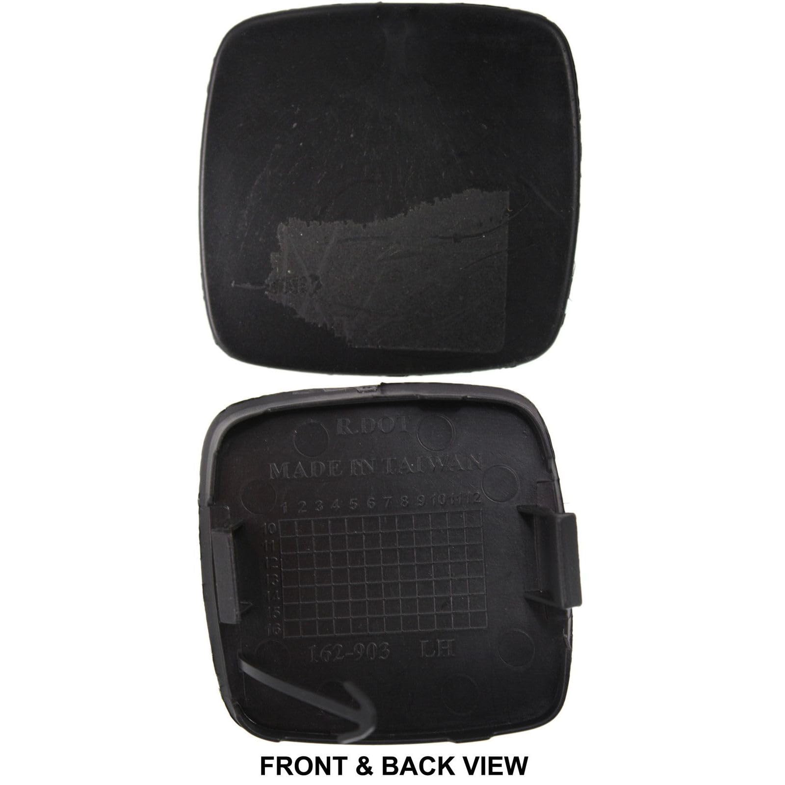 DATUIHAN for Lexus for IS250 2006-2008 for IS350 2006-2008 Tow Eye Cover Rear Left Plastic Smooth Fog Lights-Type Black