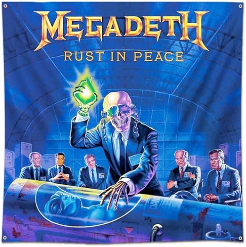 Miniatura 1 de Eksent MEGADETH Rust in Peace BANNER - Póster de tela de 4 x 4 pies