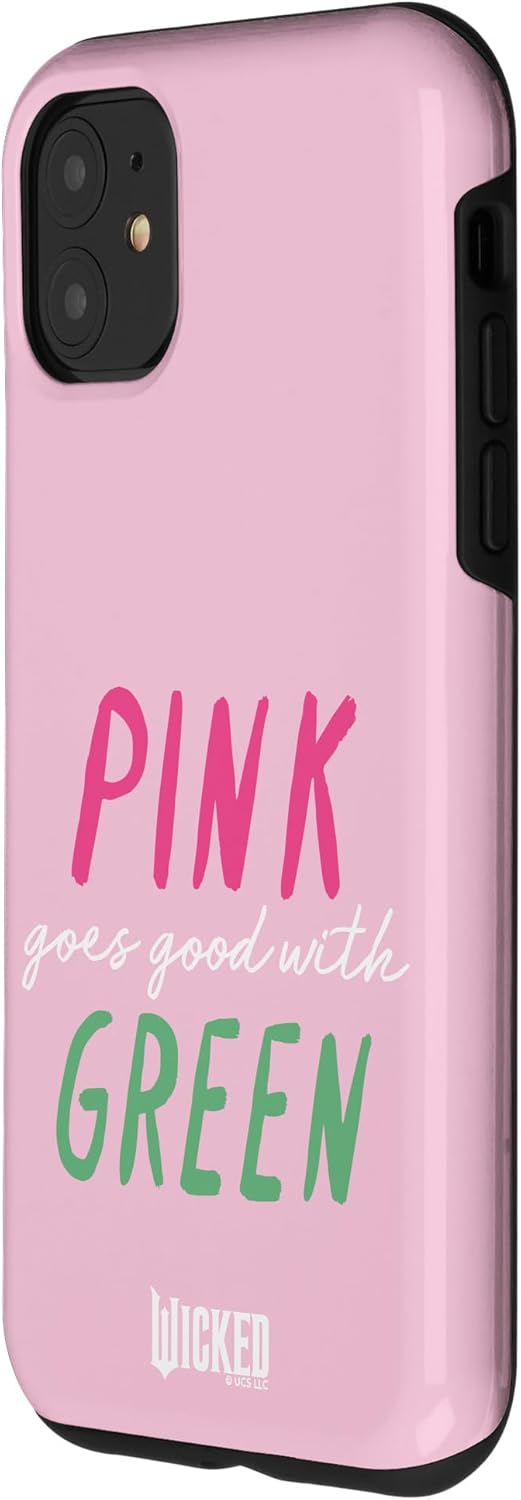 Wicked Pink Goes Good With Green Case for iPhone 11