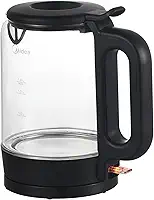 Chaleira elétrica de vidro de 1,8 L com design de recarga superior, base giratória de 360º e iluminação azul opcional, 220V, 1200W, KGL17P2