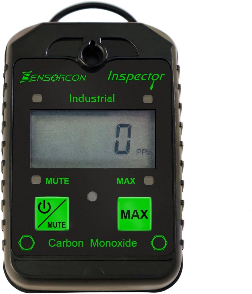 Industrial CO Carbon Monoxide Monitor with Visual, Audible and Vibrating Alerts, Waterproof