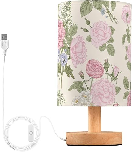 Miniatura 2 de Table Lamps Table Side Lamp for Small Spaces Blooming Garden Flowers Table Lamps for Boys Room