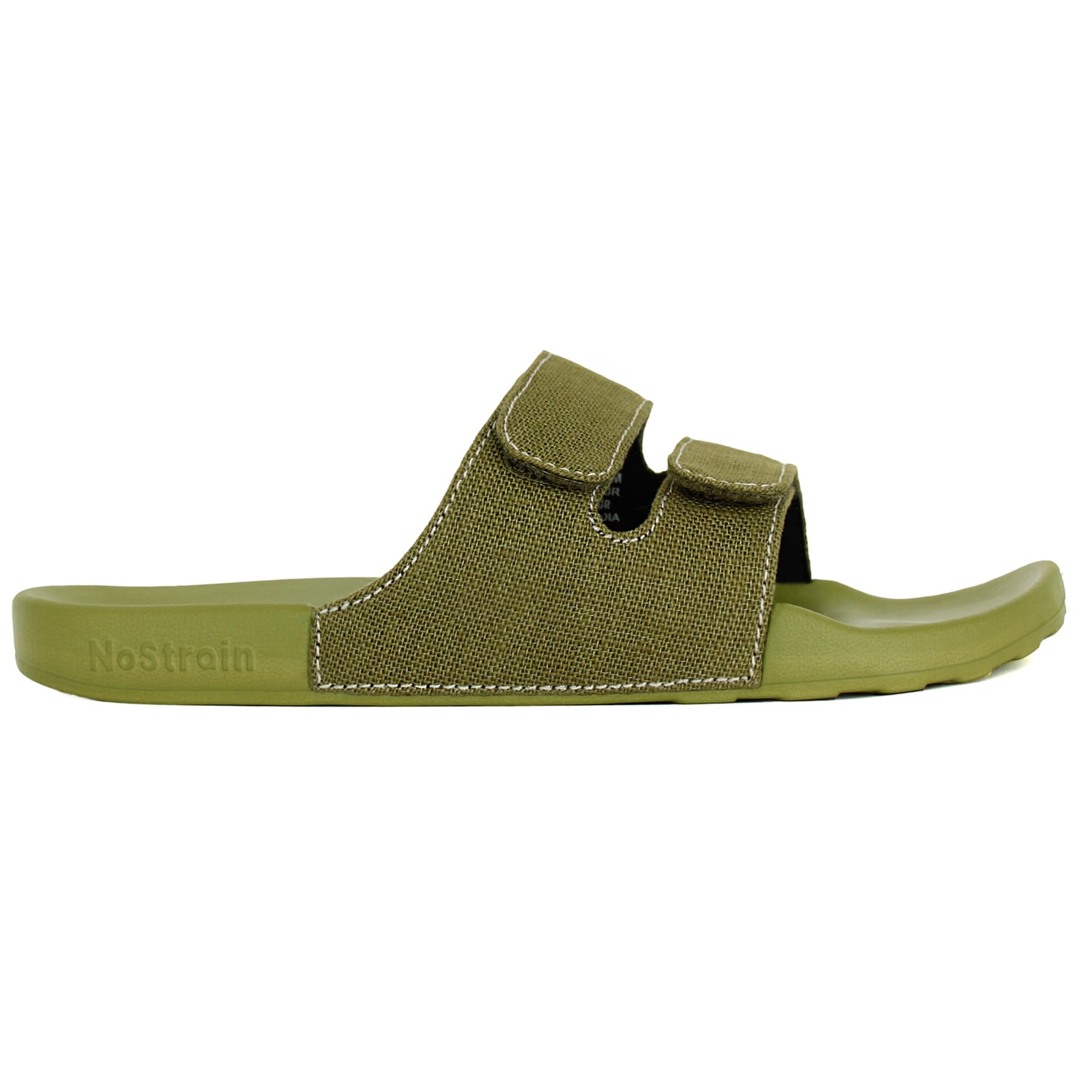 NoStrain Mens Parallel Linen Sugar Sliders | Mens Sliders | Sliders For Men | Slides | Natural Fabric Sliders (Olive Green, 6) (B0D421YX7F) Amazon Price History, Amazon Price Tracker