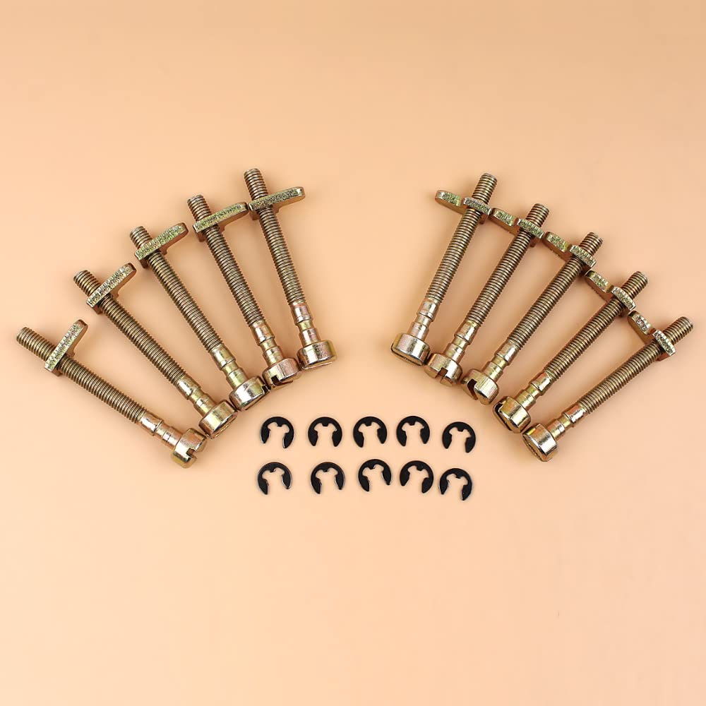 Lote de 10 Tornillos Ajuste del Tensor Cadena for Motosierra 335, 338, 435, 436, 438, 440, 441, 442 y 444