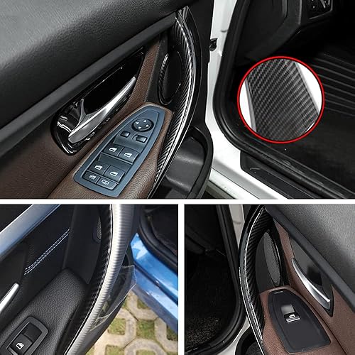 Miniatura 3 de 4 piezas de cubierta para manija de puerta de automóvil, manijas de puerta interiores para BMW 3 4 Series 3GT F30 F34 F36 320i 328i 330i 335i 340i