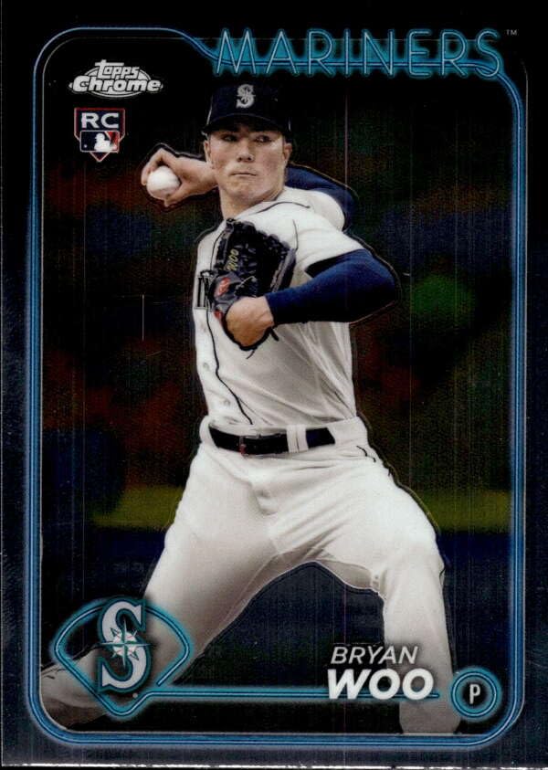 マリニン　Topps chrome Amazon.com: 2024 TOPPS CHROME #172 BRYAN WOO RC MARINERS BASEBALL