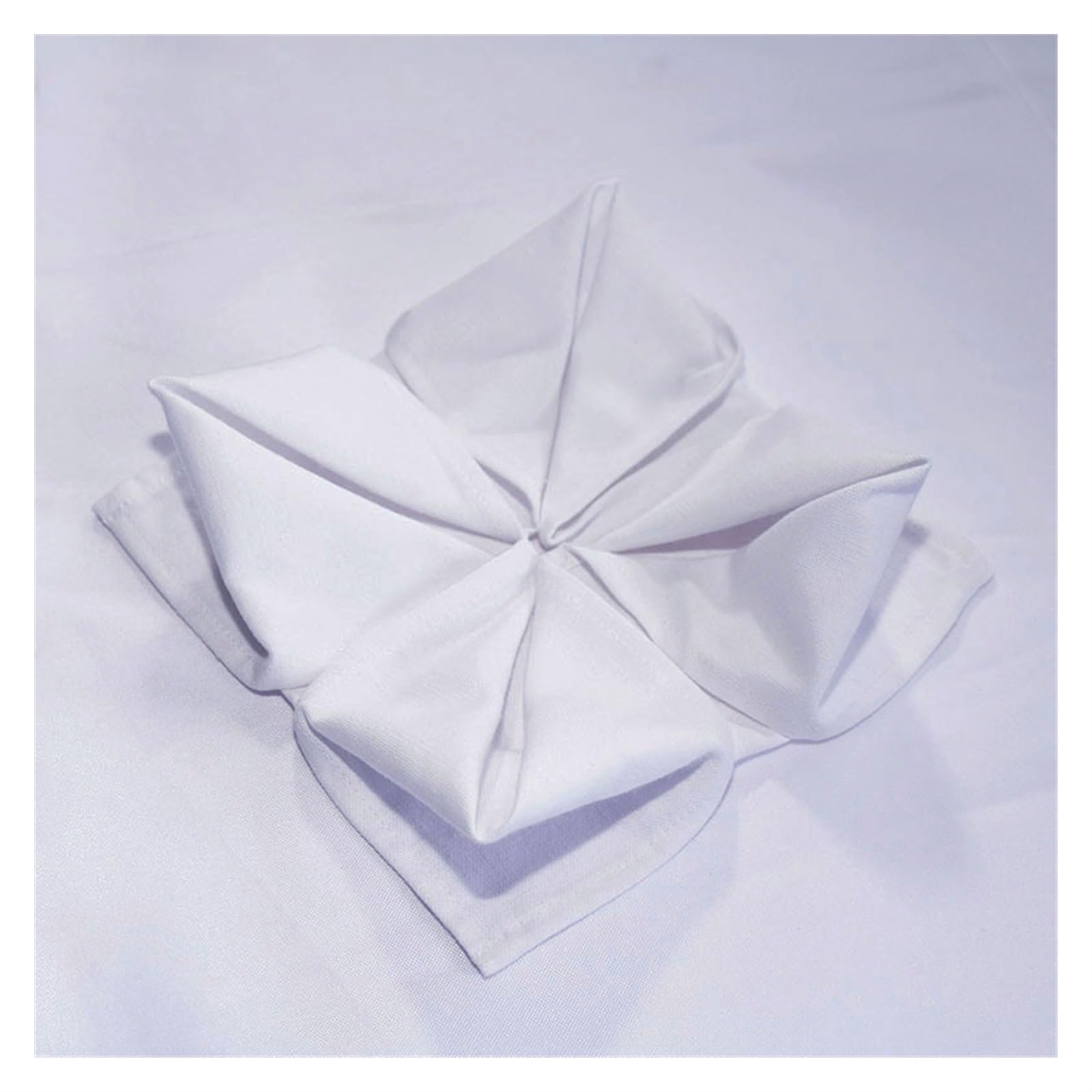 Servilletas de Tela, Servilletas Poliester Blancas 30x30cm-50x50cm(White 45x45cm)