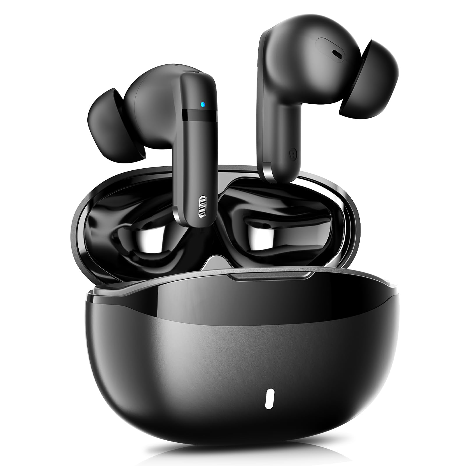 Auricolari wireless, 100H Bluetooth 5.4, ENC+ ANC, cancellazione del rumore, controllo touch, auricolari wireless Bluetooth, auricolari stereo con bassi profondi, per sport/allenamento