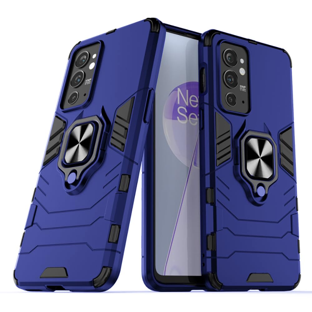 Casotec Armor OnePlus 9RT 5G Defender Case | Rotating Ring Holder & Kickstand in-Built | Military Grade Armor | 360 Degree Protection Back Cover for OnePlus 9RT 5G (Deep Blue) (B0D7TKCRJD) Amazon Price History, Amazon Price Tracker