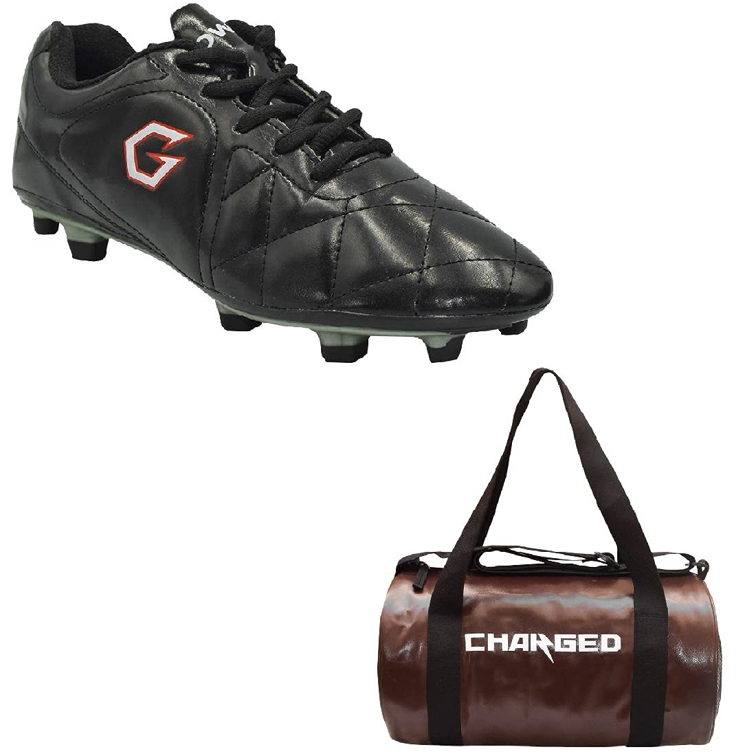 charged Sports Bag Adena Brown With Gowin Football Shoe Mercury Black Size-2-picture-17
