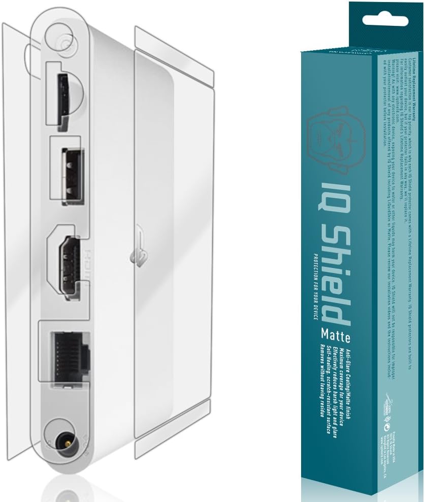 IQShield Matte Full Body Skin Compatible with Sony Playstation Vita TV (PS Vita TV), Anti-Glare (Full Coverage) Anti-Bubble TPU Film