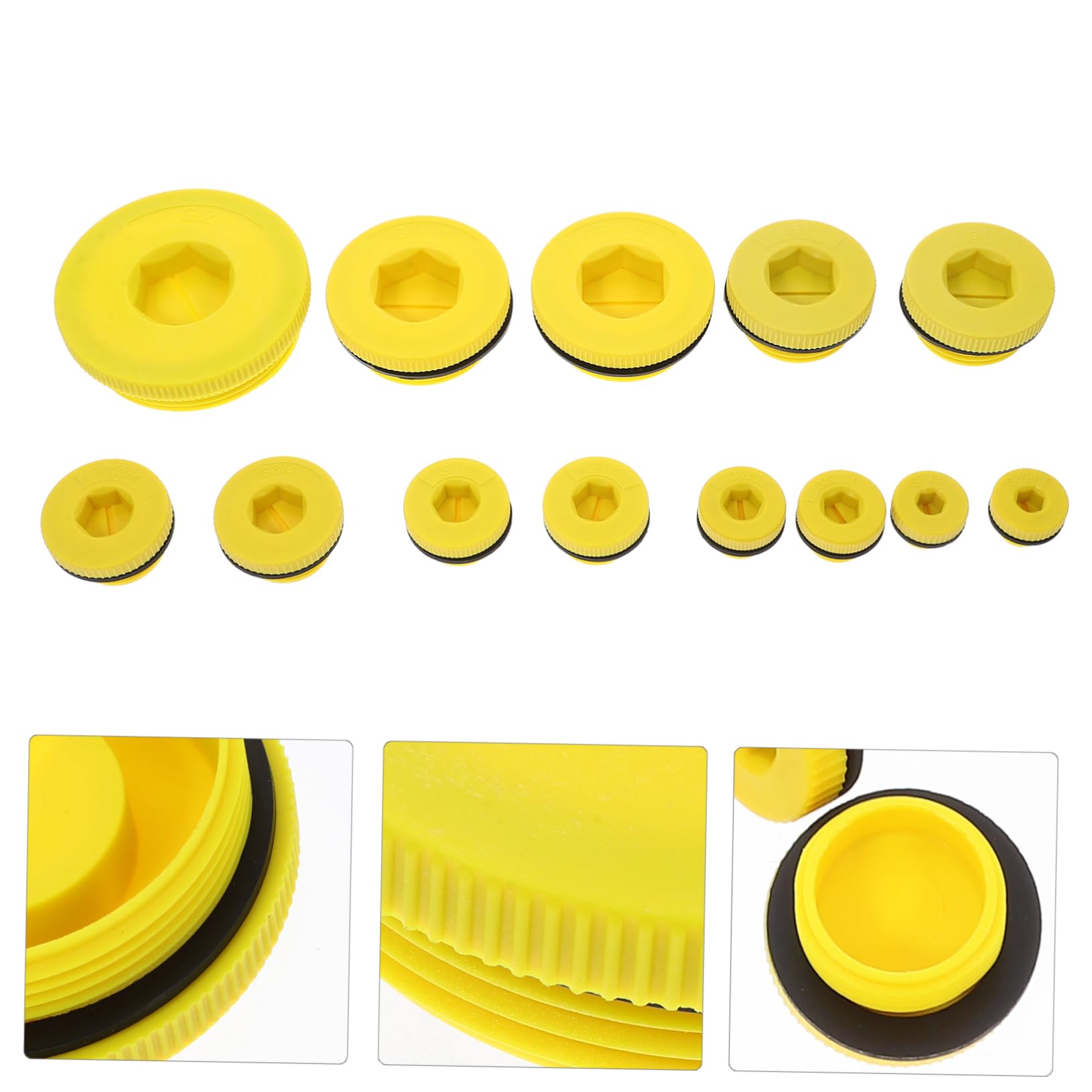 52piezas Tapones De Sellado De Orificio Para De De Para Conexiones De Hidráulica Material y Pom Compatible