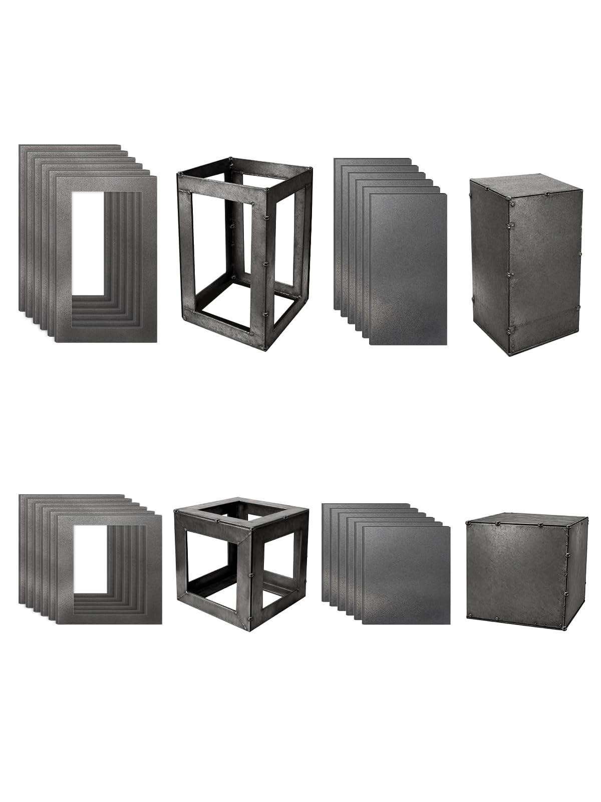 24-Piece Welding Practice Kit, 16 Gauge Steel Welding Coupons for MIG TIG Stick, Beginner Welding Training Set for DIY Metal Projects, Low Carbon