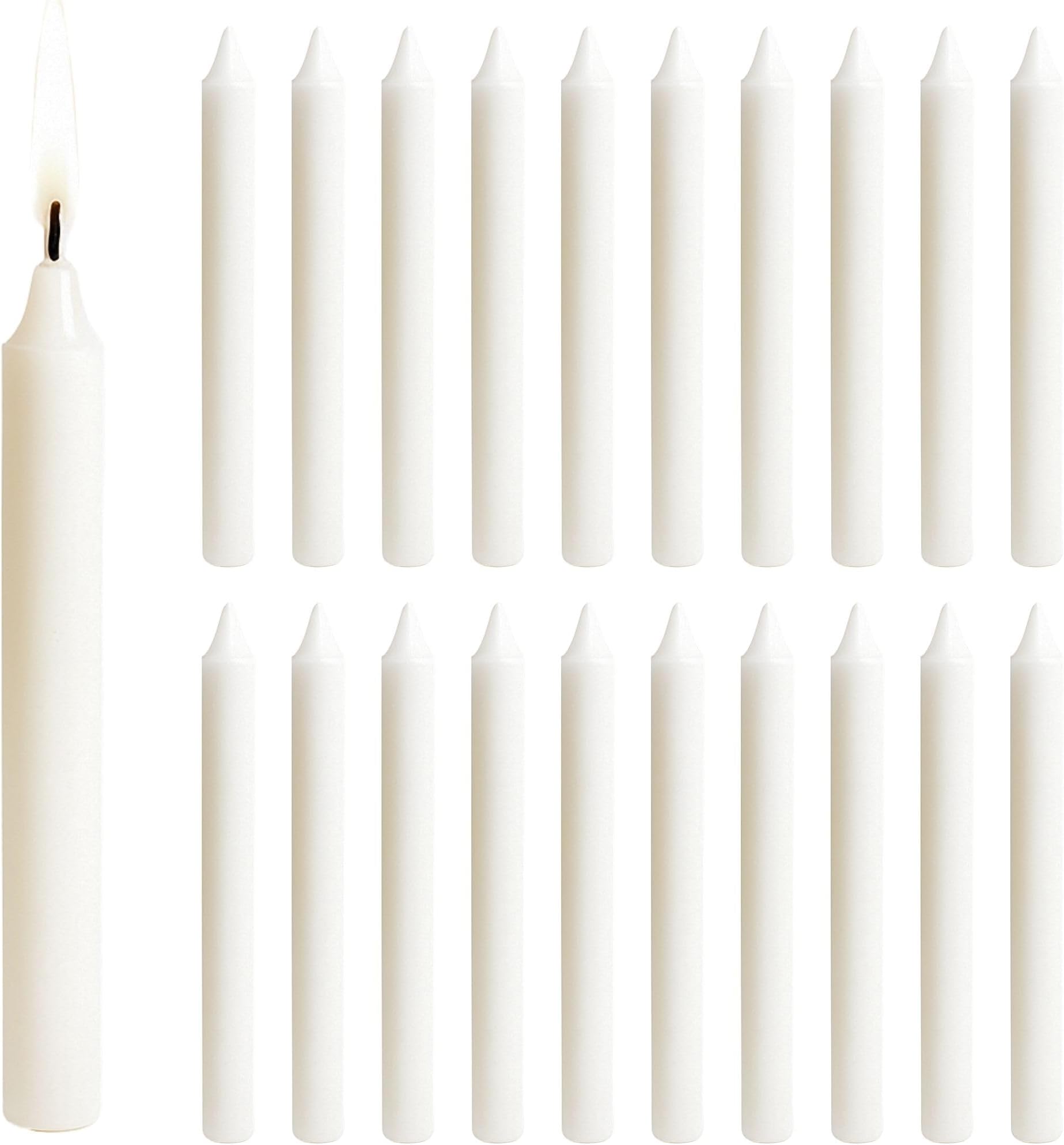 Biedermann & Sons Chime or Tree Candles 20-Count Box, White, One Size