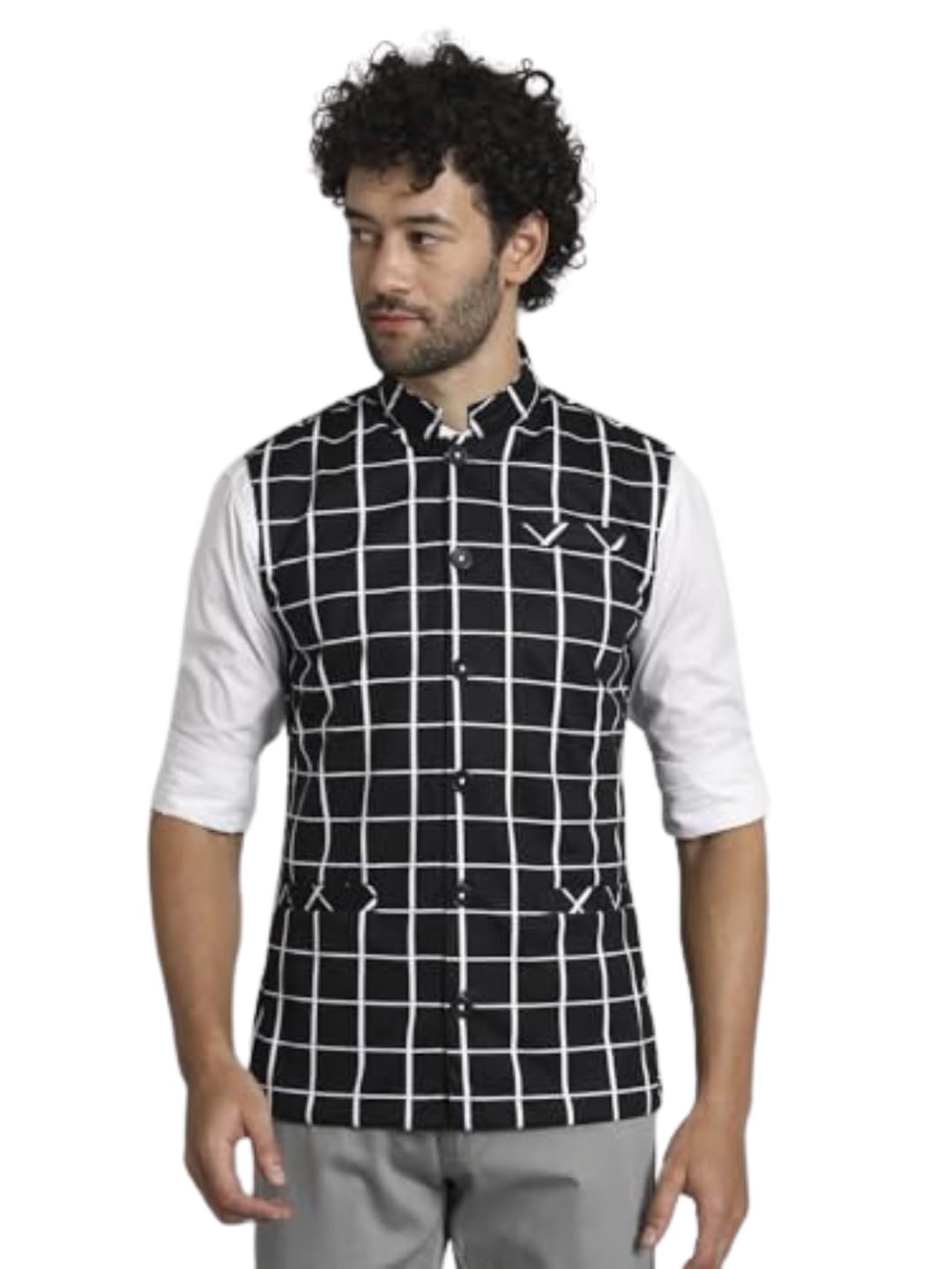 tandul Men's Blazzer - Multicolor Polyester Blazzer Button-Front Single Blazer Slim fit Blazzer (7276)-picture-22