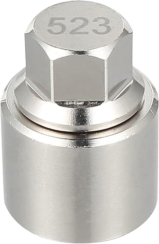 X AUTOHAUX 523 Llave de bloqueo de rueda de metal para coche, tuerca antirrobo, llave de bloqueo de rueda para VW Touareg Scirocco Magotan Phaeton